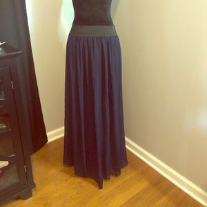 Navy blue maxi skirt!